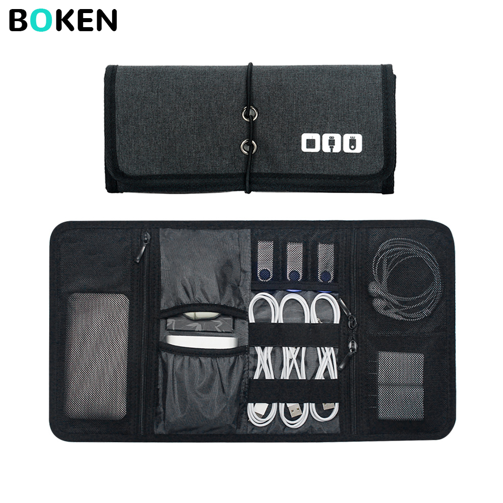 Tech Accessories Organizer Pouch - Tech Organizer Bag Cable Storage Case