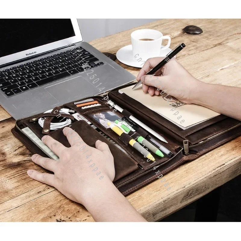 Tech Accessories For Ipad - Accessory Leather Tablet Storage Bag for