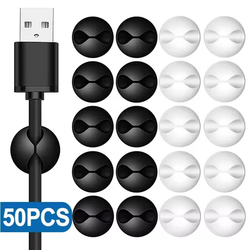 Desk Cable Clip - 5/50Pcs Desktop Wall Cable Clips Wire
