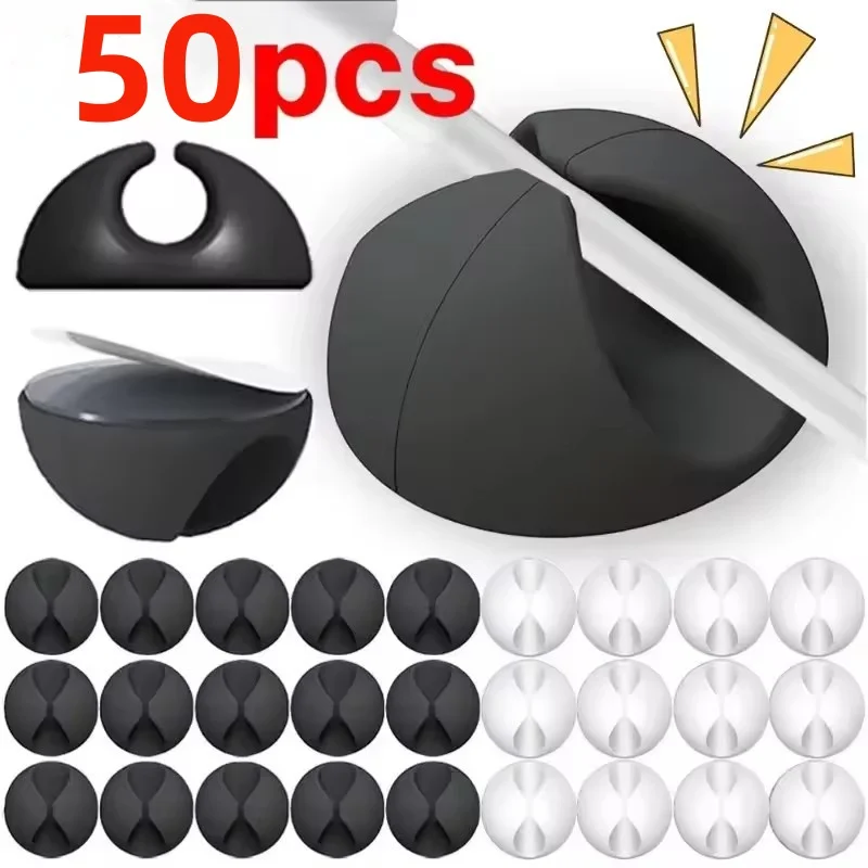 Desk Cable Clip - 5/50Pcs Desktop Wall Cable Clips Wire