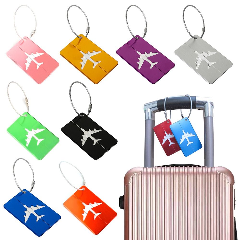 Tech Accessories For Travel - Aluminium Travel Luggage Tags Reusable Suitcase