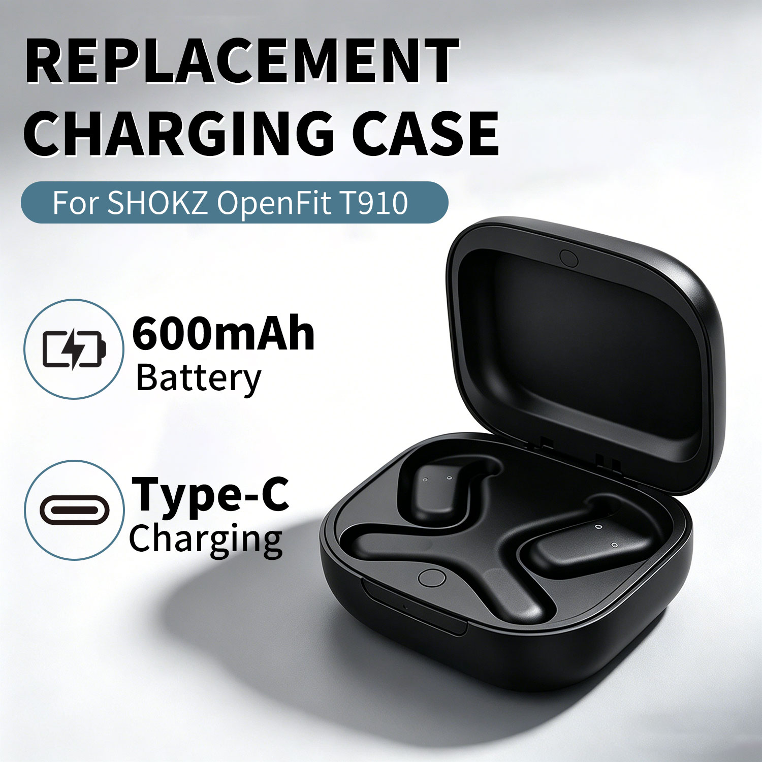 Power Bank Wireless - Replacement Charging Case For SHOKZ OpenFit