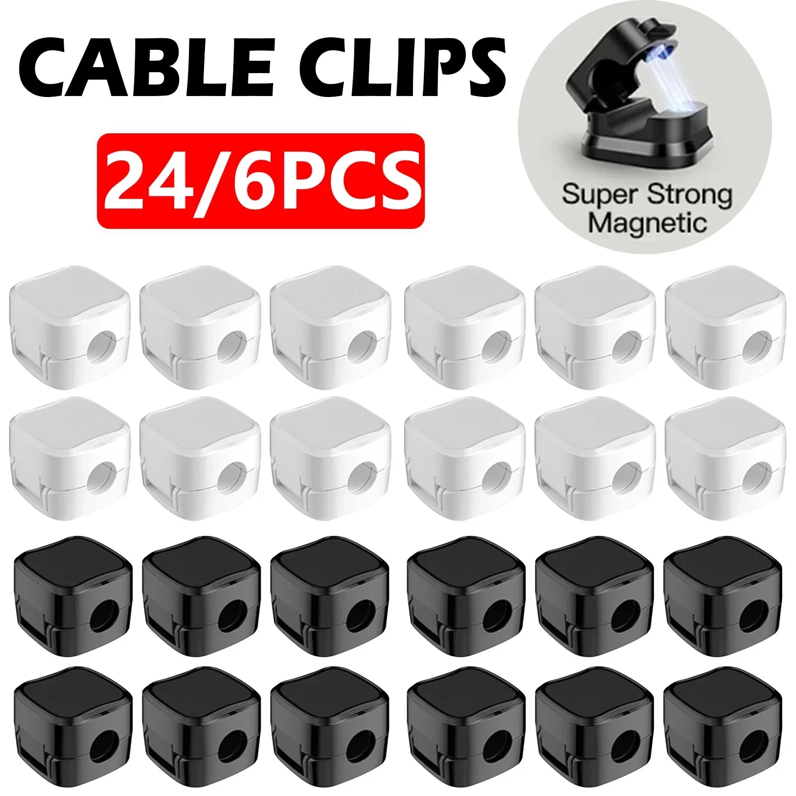 6/12/24PCS Magnetic Cable Orga - đánh giá và giá Desk Cable Clip