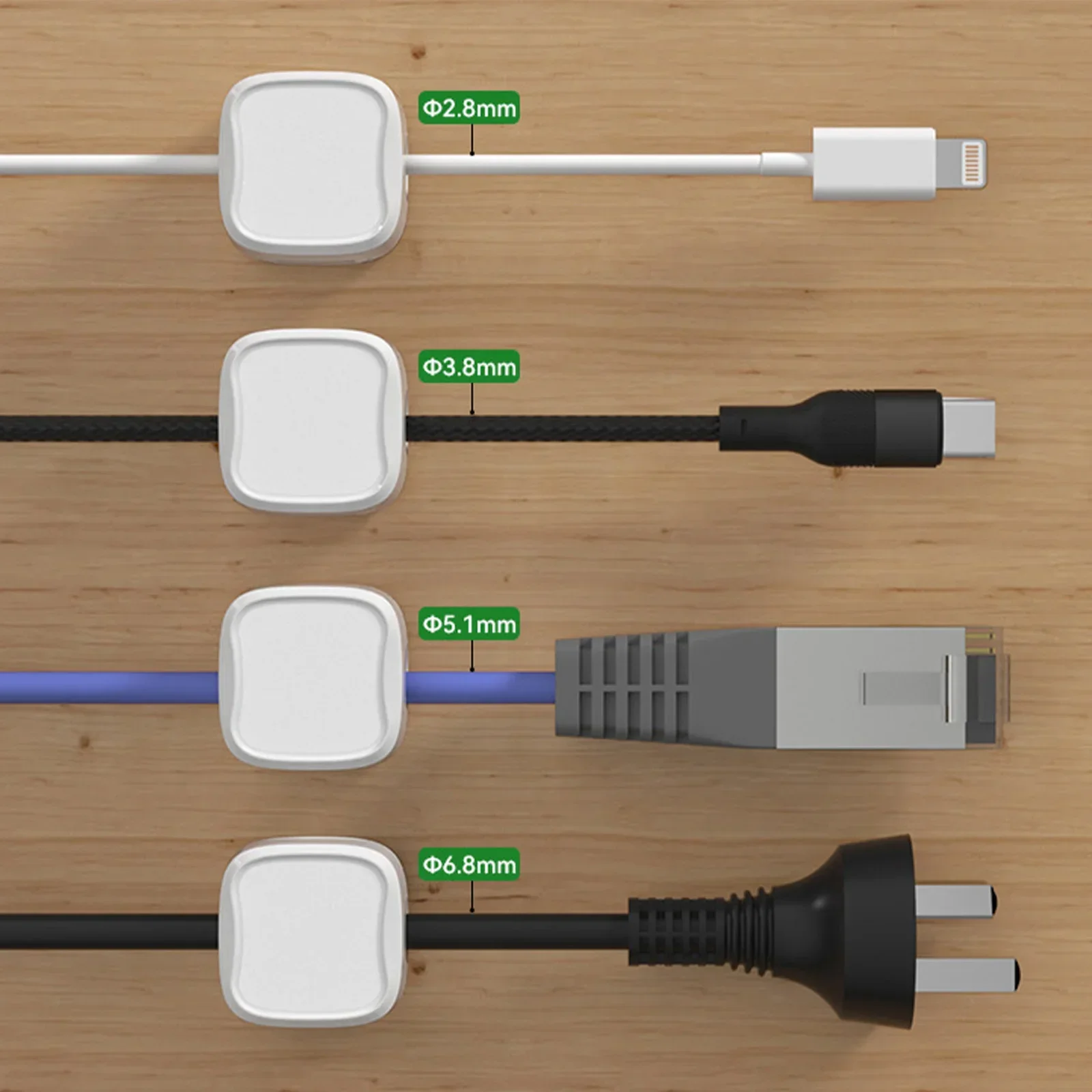 6/12/24PCS Magnetic Cable Orga - đánh giá và giá Desk Cable Clip