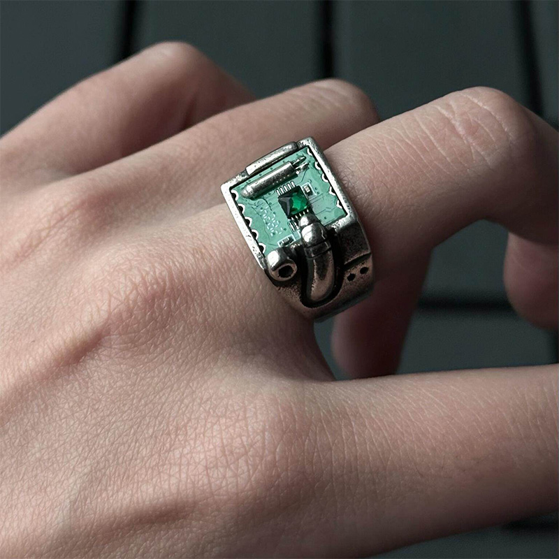 Tech Inspired PCB Pattern Ring - đánh giá và giá Tech Accessories Industry