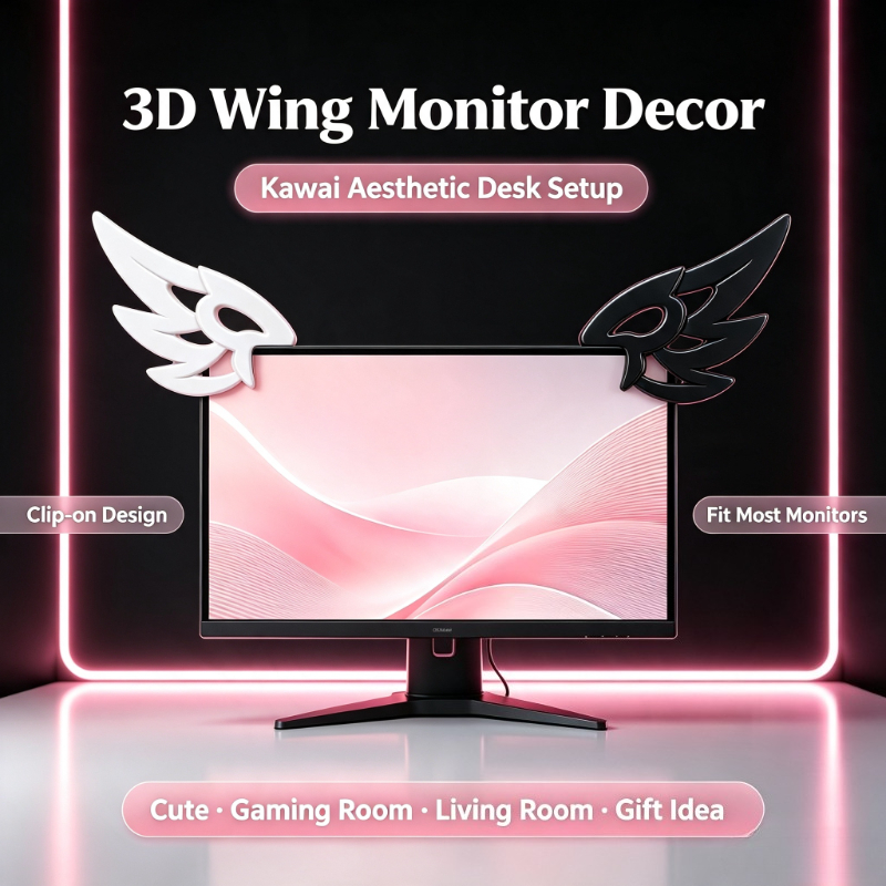 Kawaii 3D Wing Decor for Compu - đánh giá và giá Kawaii Tech Accessories
