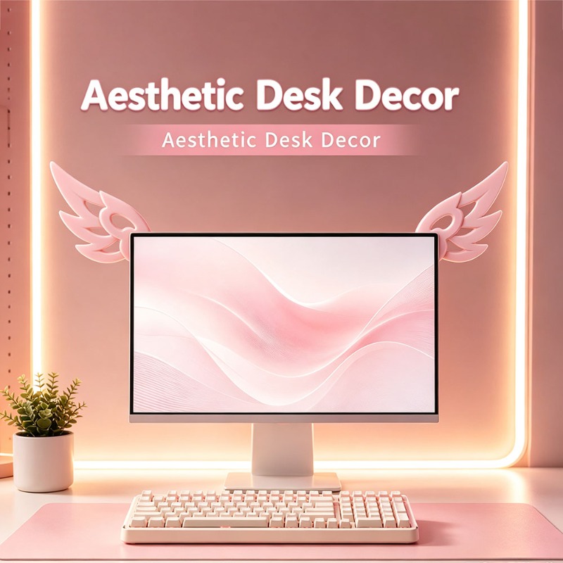 Kawaii 3D Wing Decor for Compu - đánh giá và giá Kawaii Tech Accessories