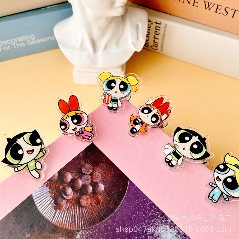 6PCS Kawaii The Powerpuffs Gir - đánh giá và giá Tech Accessories For Office