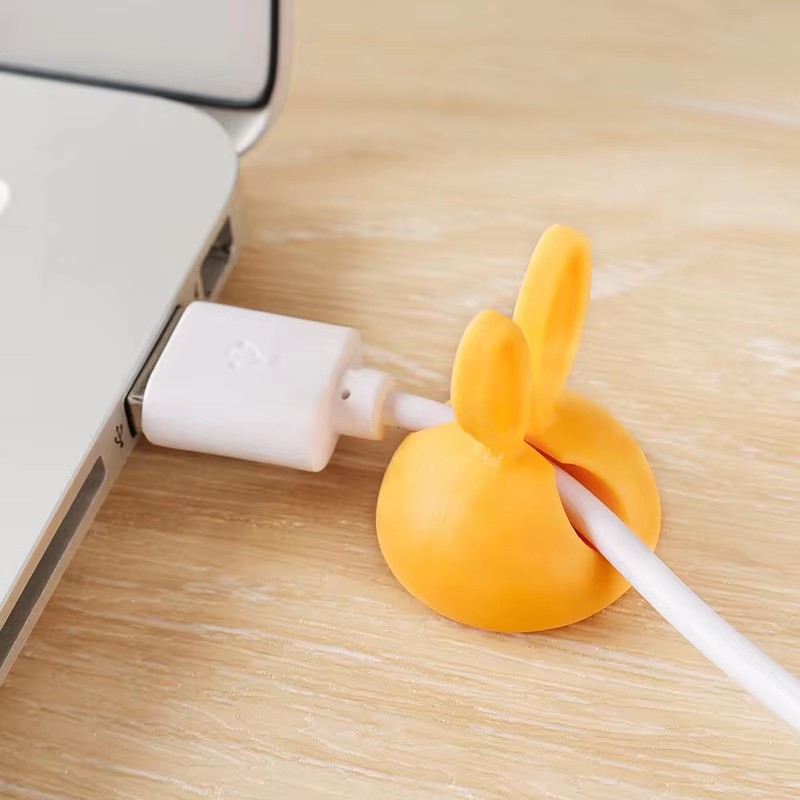 Cute Rabbit Ear Cable Manager  - đánh giá và giá Desk Cable Clip