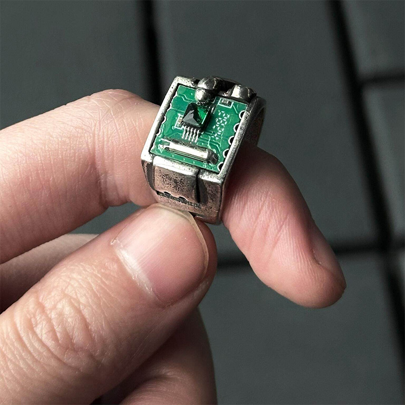 Retro Tech PCB Ring Jewelry Ac - đánh giá và giá Tech Accessories Industry