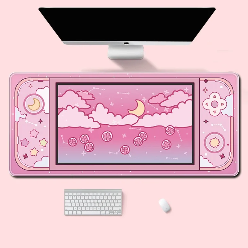Moon and Stars Large Desk Mat  - đánh giá và giá Kawaii Tech Accessories