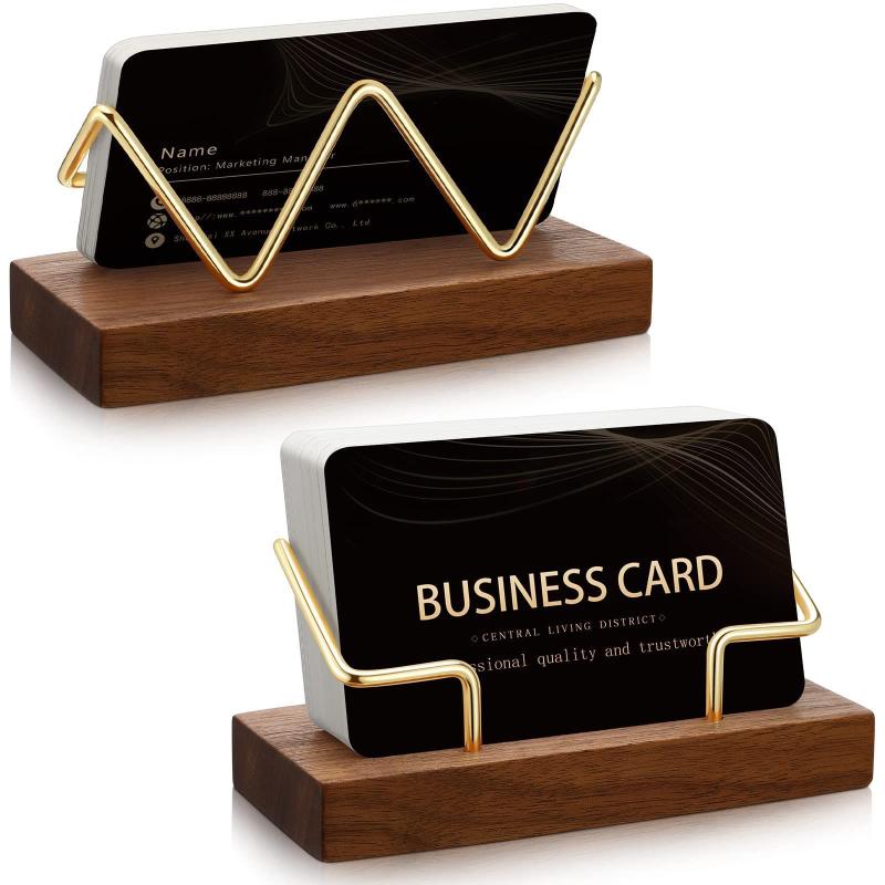 【A8】Wooden Business Card Holde - đánh giá và giá Tech Accessories For Office