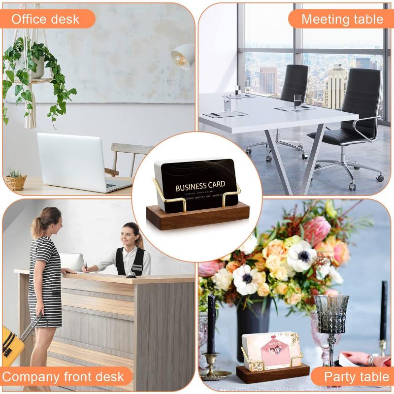 【A8】Wooden Business Card Holde - đánh giá và giá Tech Accessories For Office