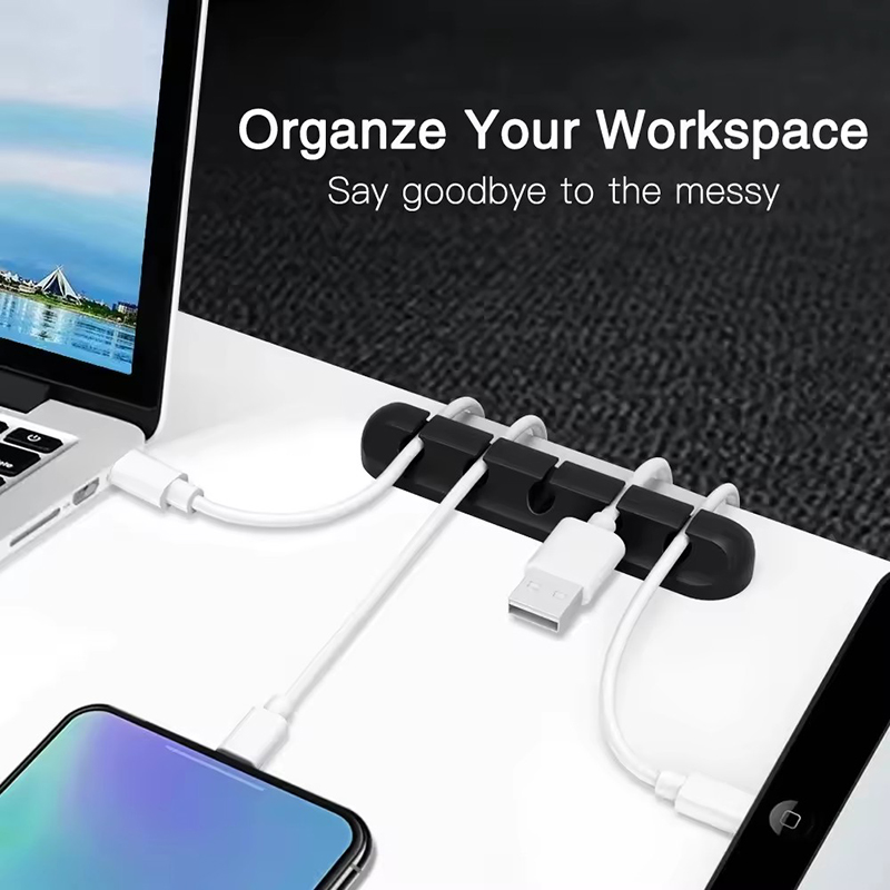 Silicone USB Cable Clip Winder - đánh giá và giá Desk Cable Clip