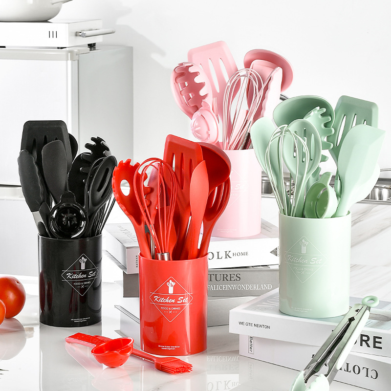 12Pcs Silicone Cooking Utensil - đánh giá và giá Hi Tech Kitchen Accessories