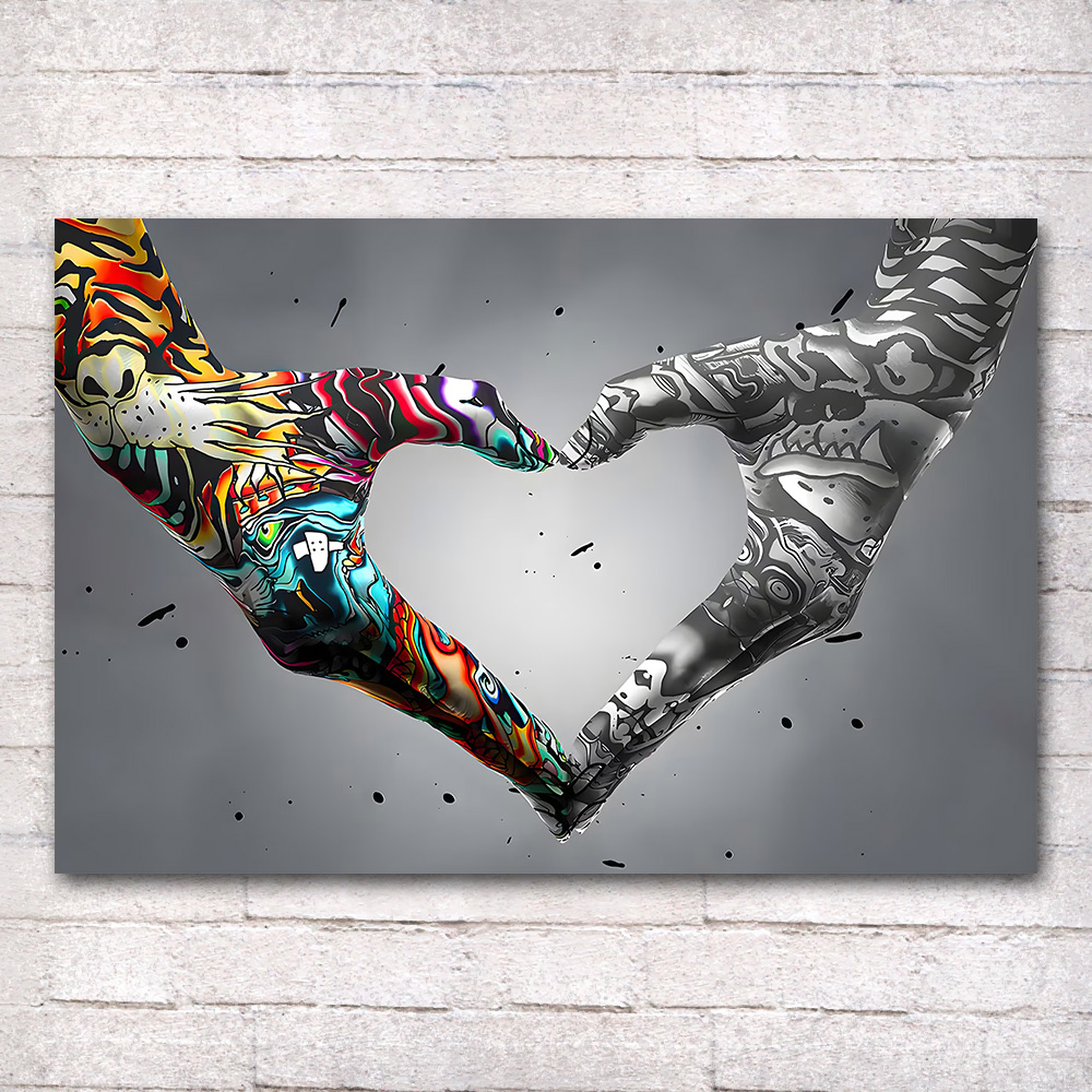 Graffiti Hand Love Canvas Pain - đánh giá và giá Tech Home Accessories