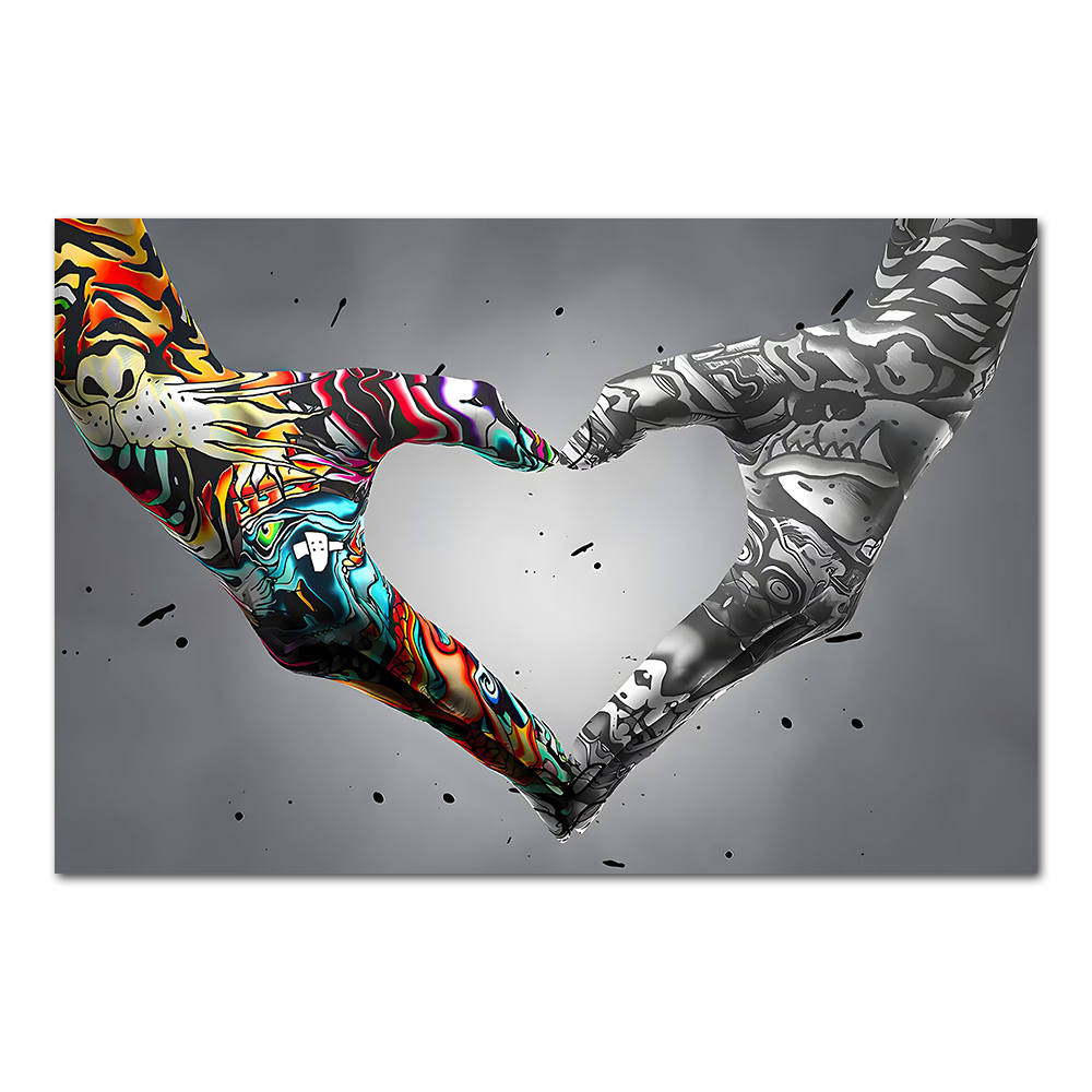 Graffiti Hand Love Canvas Pain - đánh giá và giá Tech Home Accessories