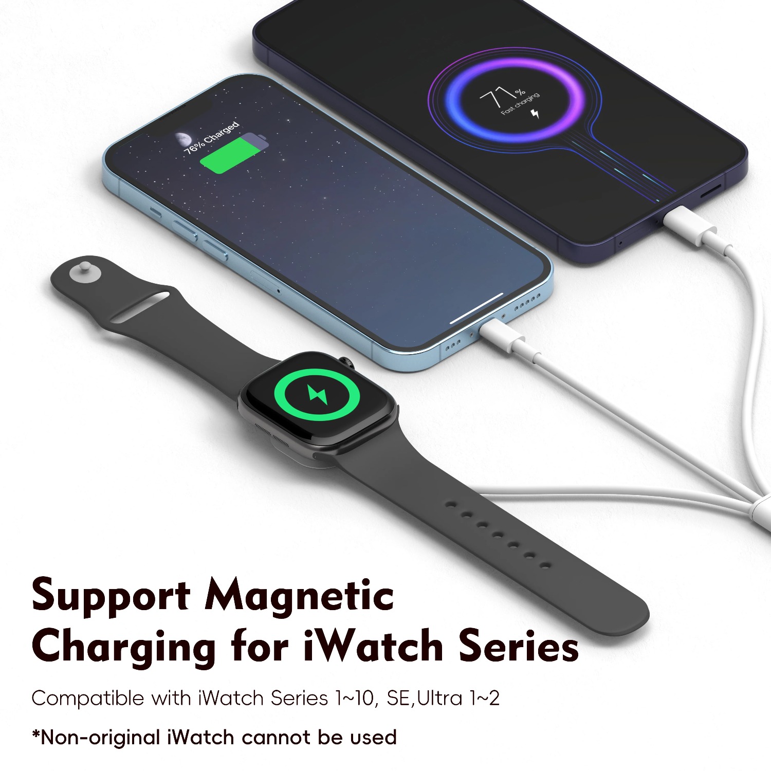 3 in 1  Magnetic Watch Charger - đánh giá và giá Power Bank Wireless