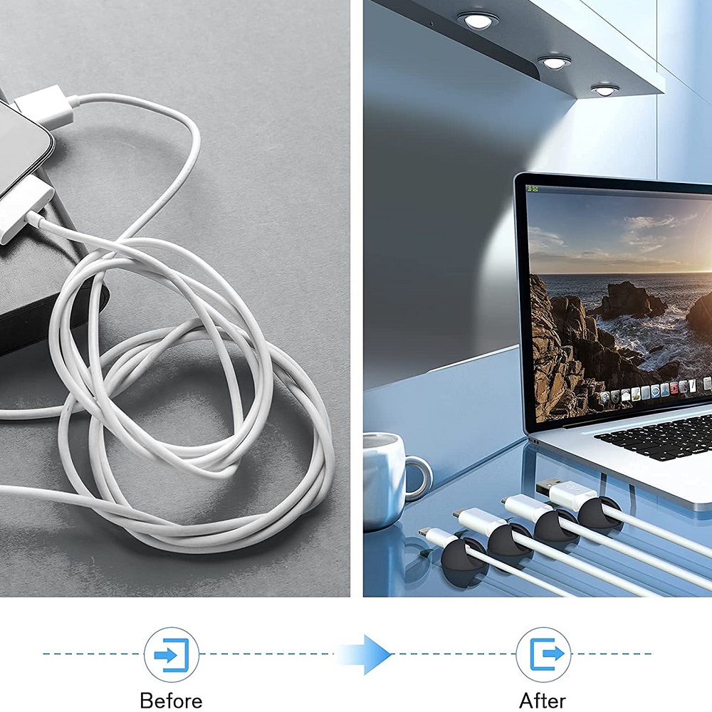 IBudim Cáp Nhà Tổ Chức Silicon - đánh giá và giá Desk Cable Clip