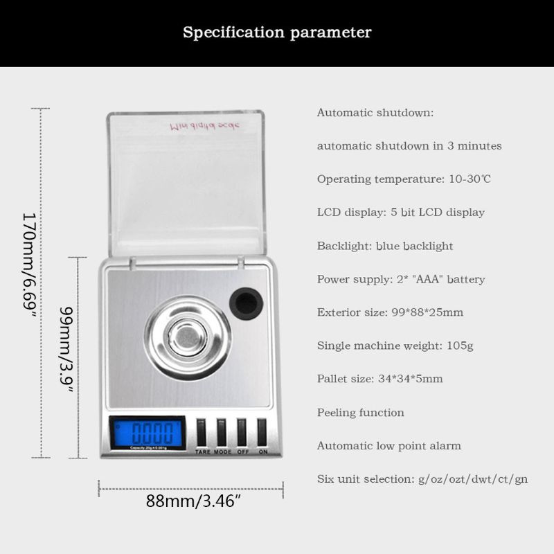 20g/0.001g Jewellery Scale Min - đánh giá và giá High Tech Kitchen Accessories