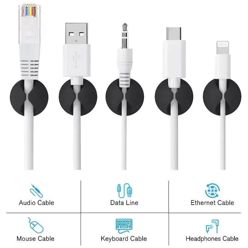5/50Pcs Desktop Wall Cable Cli - đánh giá và giá Desk Cable Clip