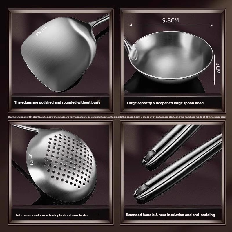 Food Stainless Steel Wok Spatu - đánh giá và giá Hi Tech Kitchen Accessories